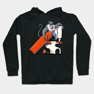 Baboon on the Toilet Hoodie